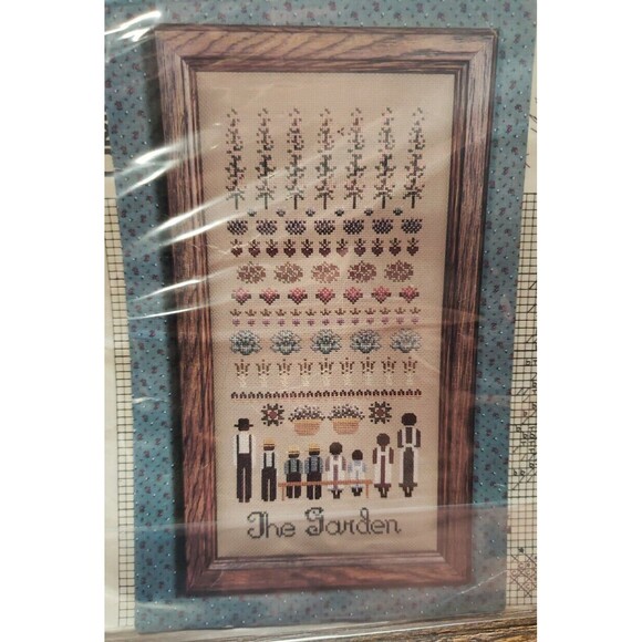 TOLD IN A GARDEN Counted Cross Stitch Chart Pattern THE GARDEN Amish Vintage - Picture 1 of 3